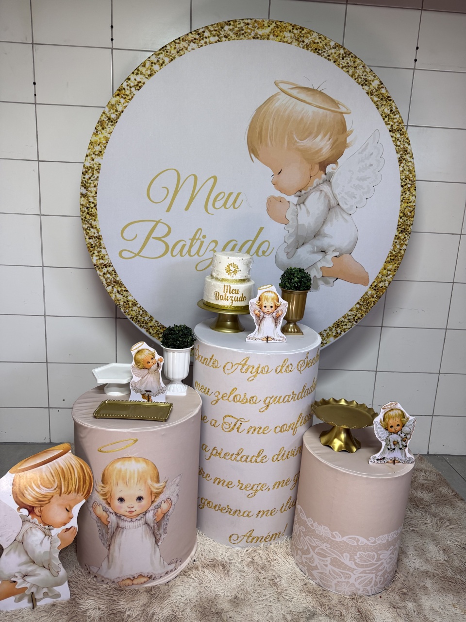 Kit Bronze 2 - Batizado - PinkBluedecoracoes