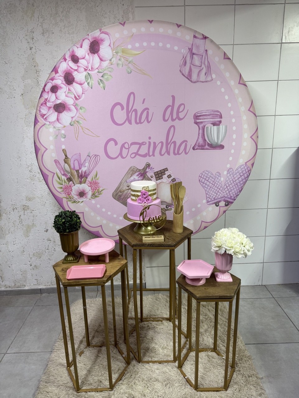 Kit Pink- Chá de Cozinha Rosa - PinkBluedecoracoes