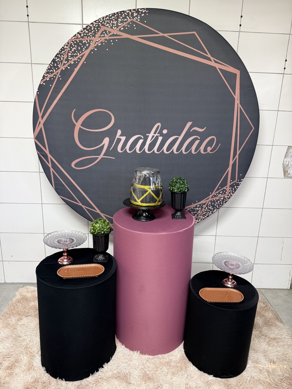 Kit Bronze 1 - Gratidão 4 - PinkBluedecoracoes