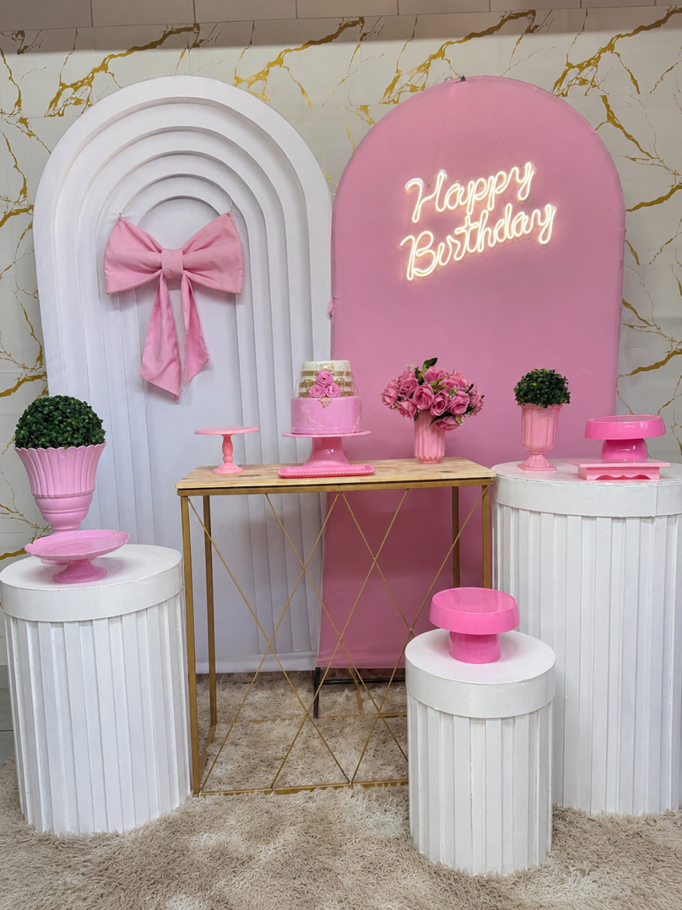 Kit Gold - Laço Rosa - PinkBluedecoracoes