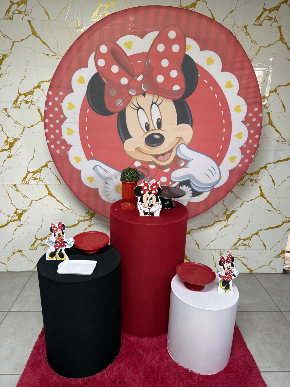 Kit Bronze 1 - Minnie Vermelha 3 - PinkBluedecoracoes
