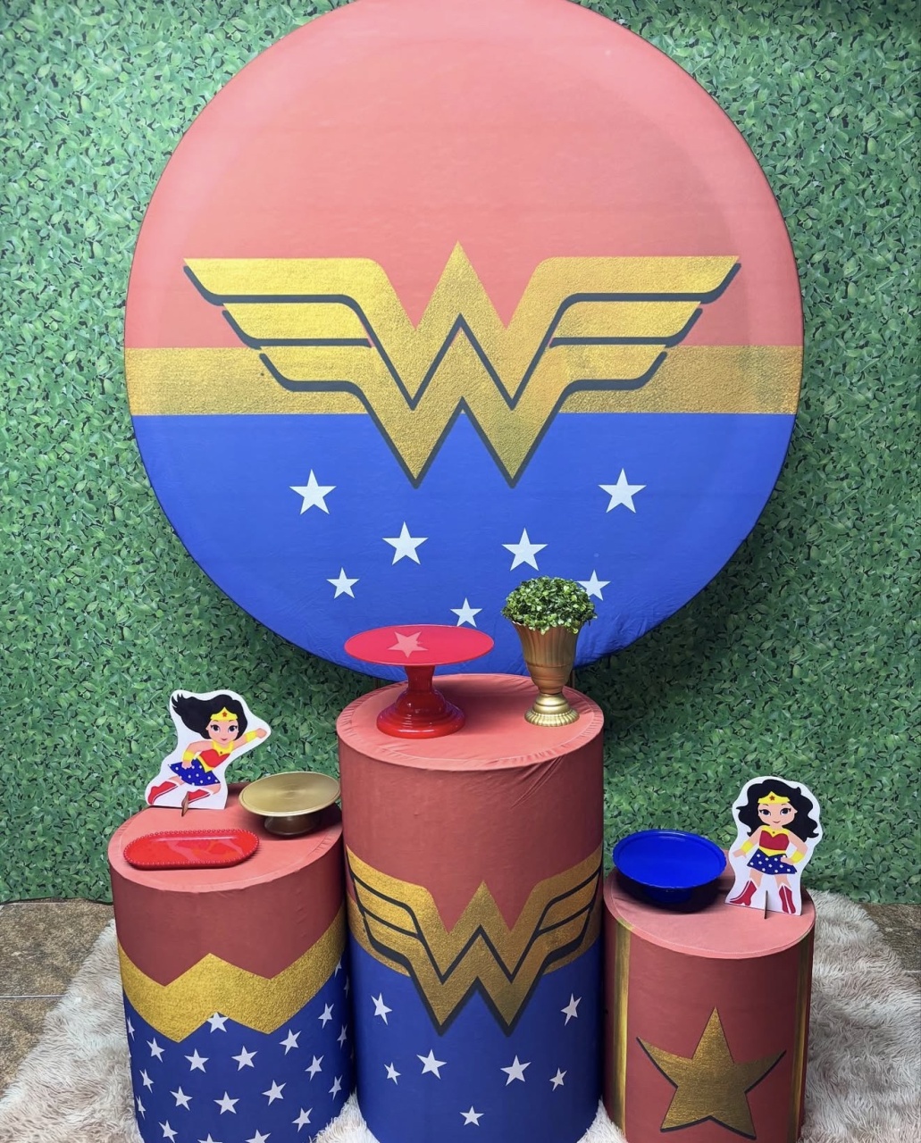 Kit Bronze 2 - Mulher Maravilha - PinkBluedecoracoes