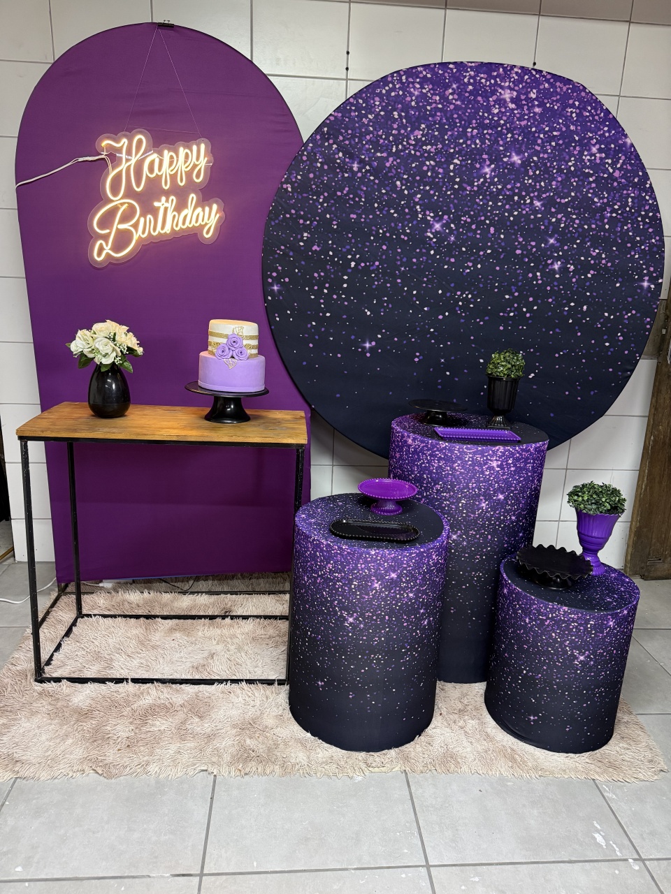 Kit Gold - Glitter Roxo - PinkBluedecoracoes