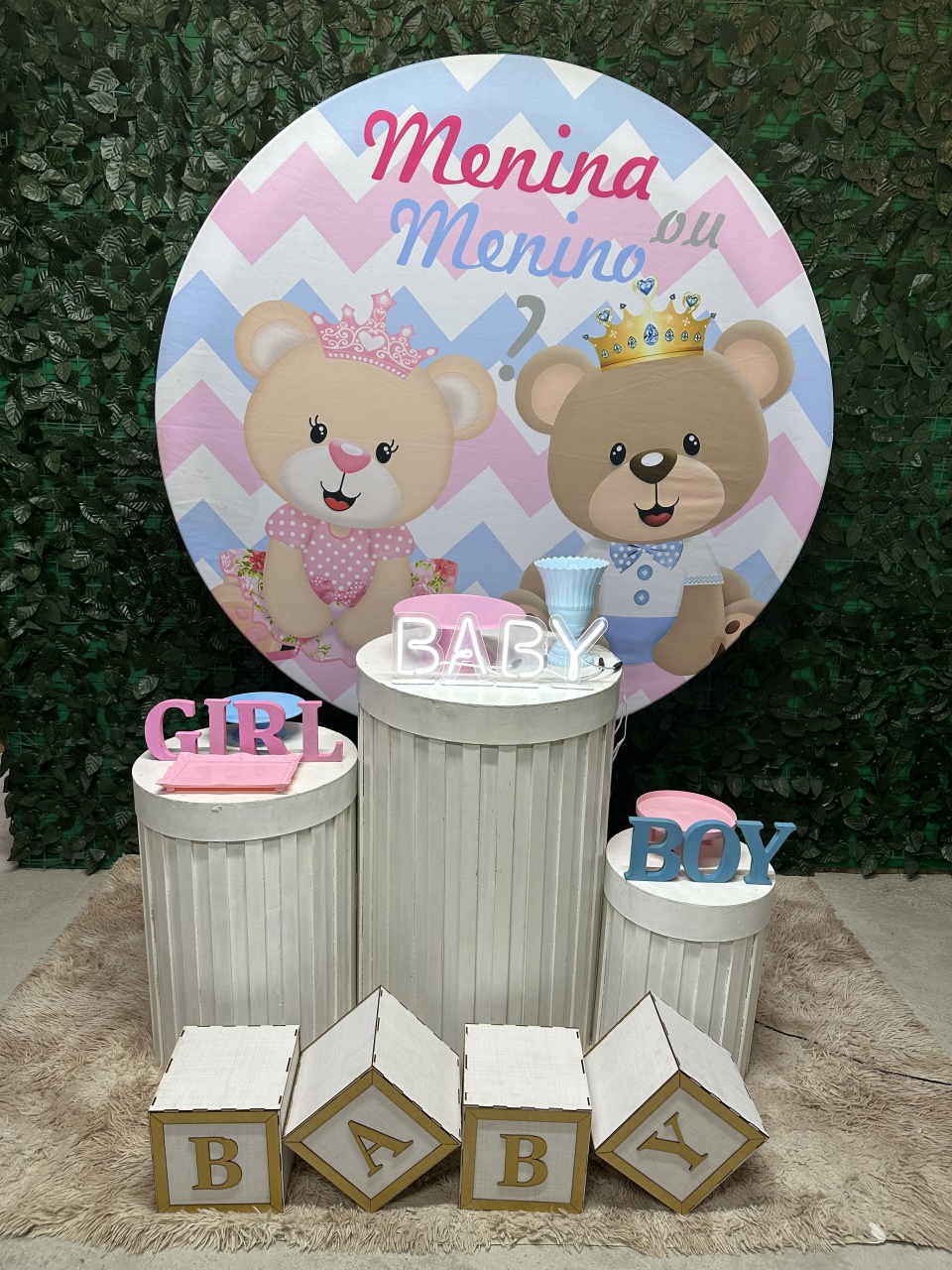 Kit Baby 2 - Rosa E Azul - PinkBluedecoracoes
