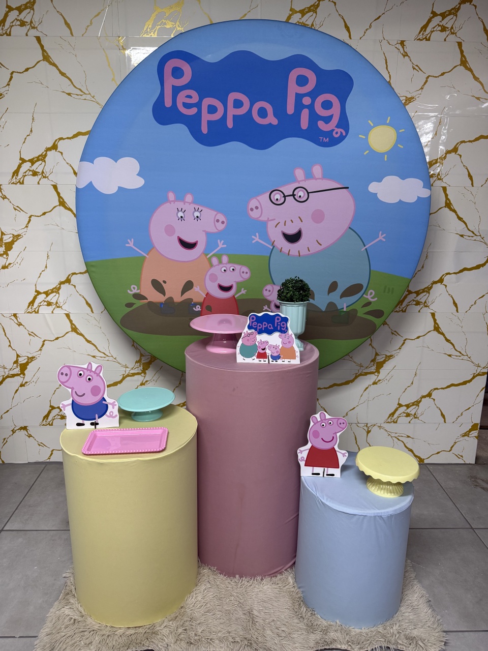 Kit Bronze 1 - Peppa Pig - PinkBluedecoracoes