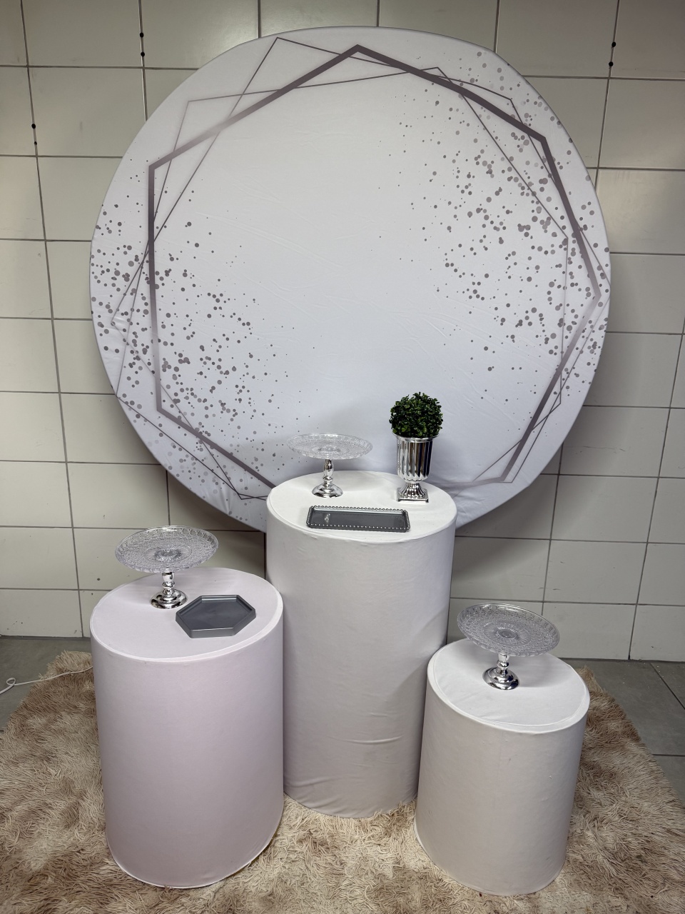 Kit Bronze 1 - Glitter Branco - PinkBluedecoracoes