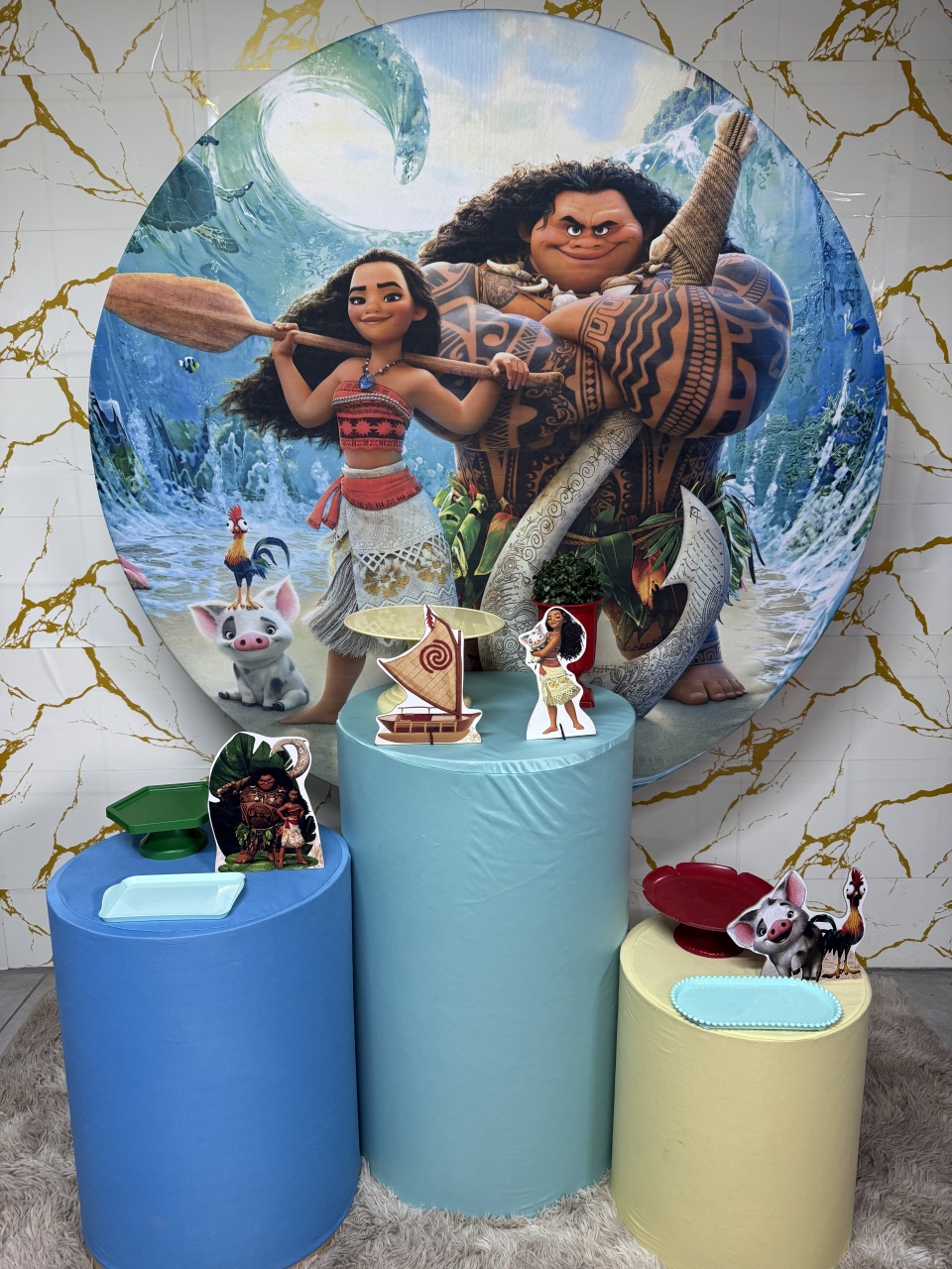 Kit Bronze 1 - Moana - PinkBluedecoracoes