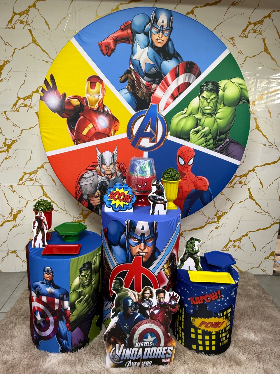 Kit Bronze 2 - Vingadores - PinkBluedecoracoes