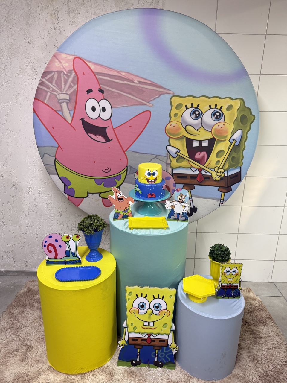 Kit Bronze 2 - Bob Esponja - PinkBluedecoracoes
