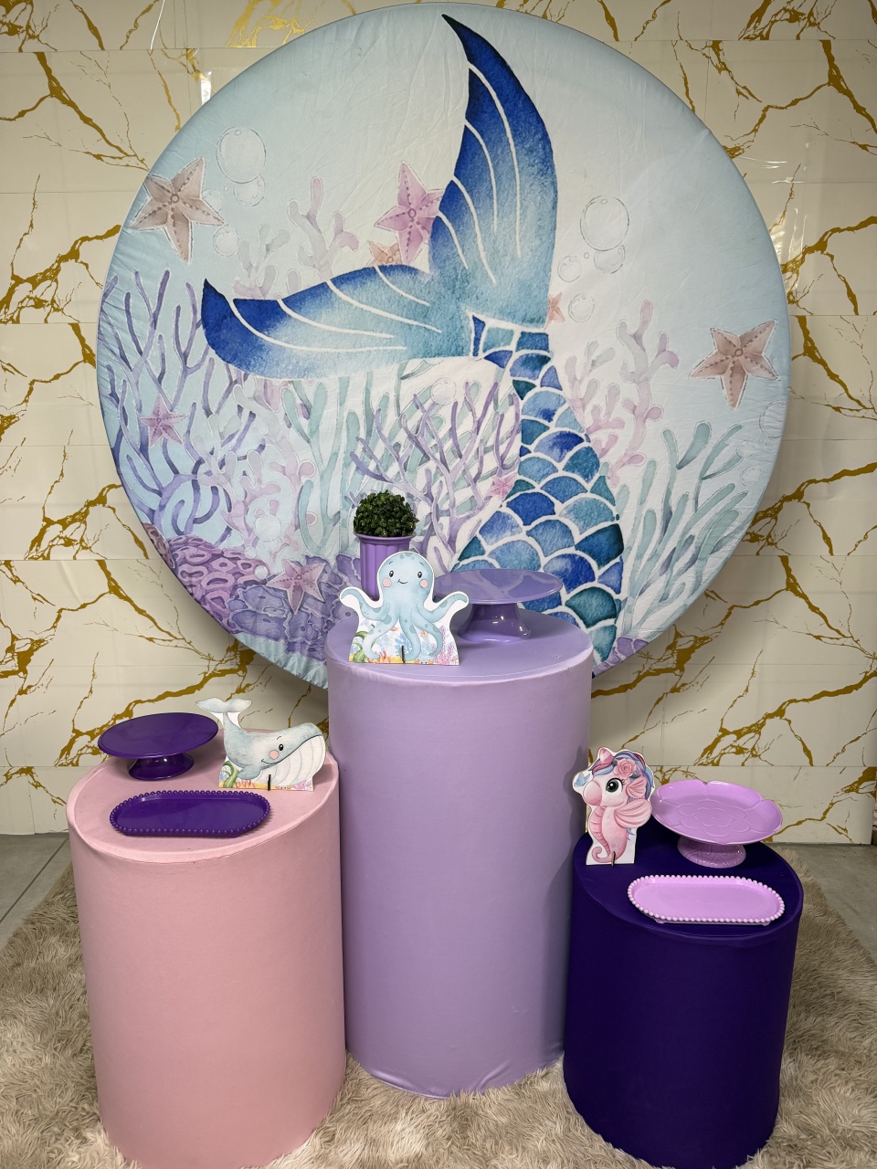 Kit Bronze 1 - Sereia 1 - PinkBluedecoracoes