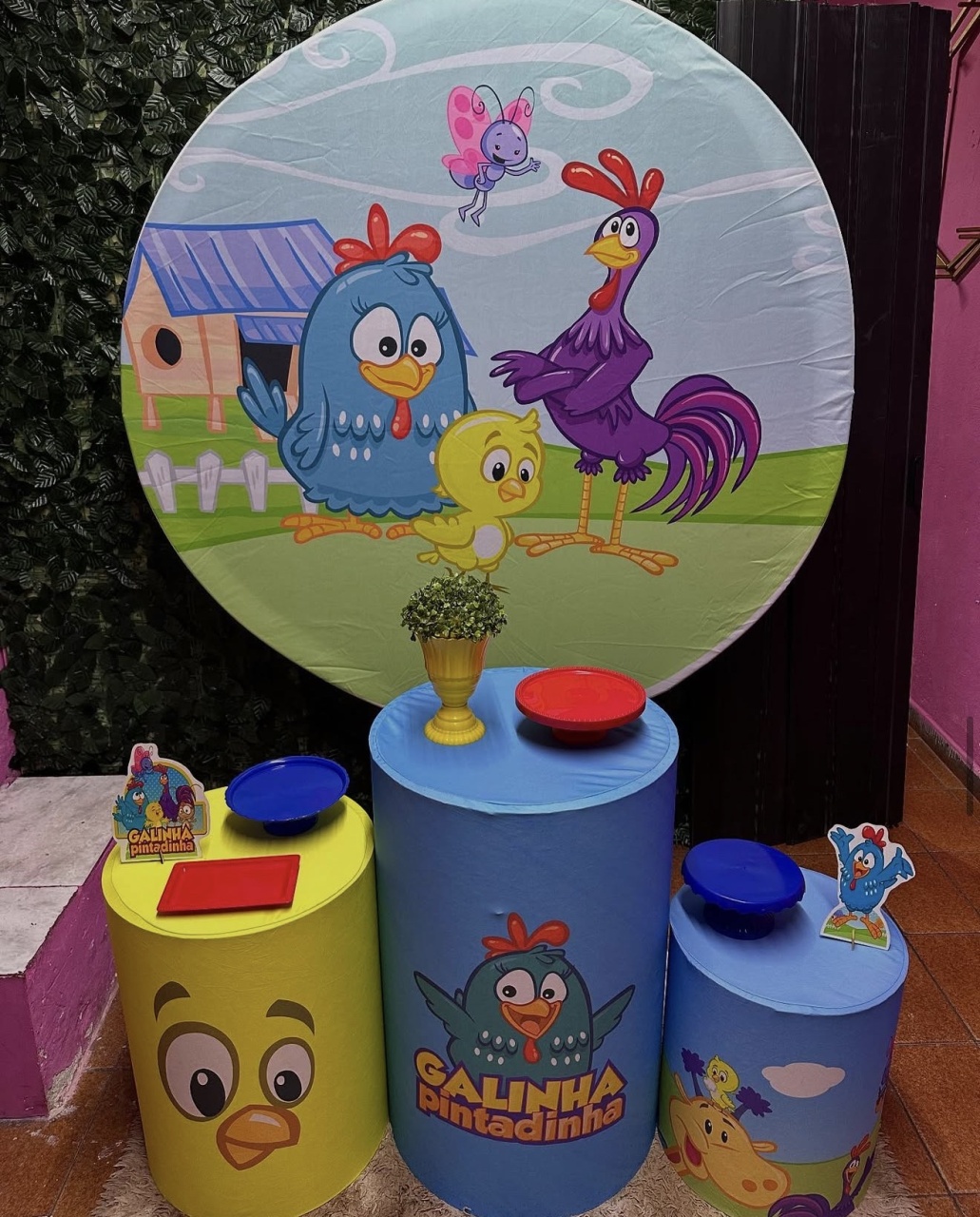Kit Bronze 2 - Galinha Pintadinha - PinkBluedecoracoes