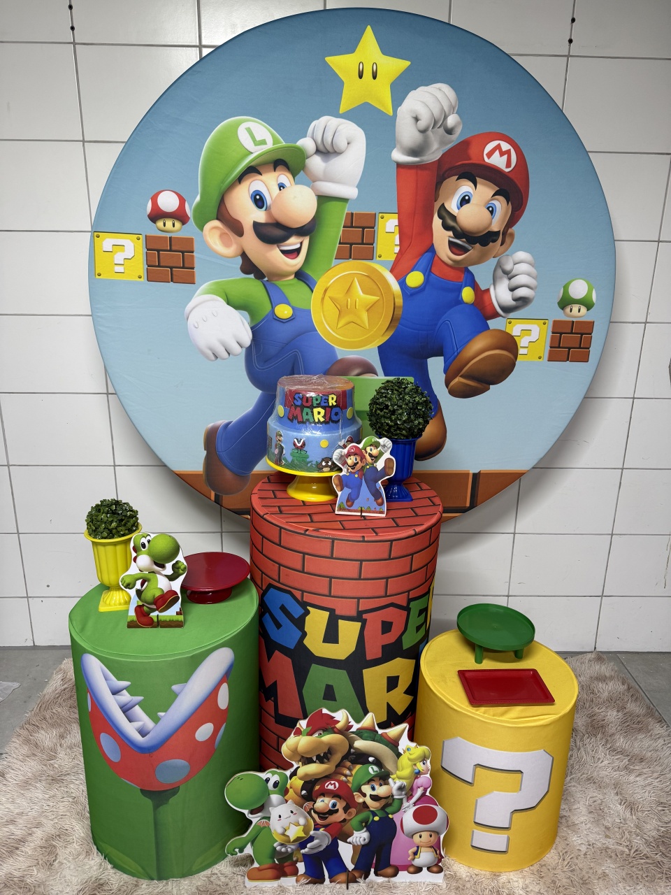 Kit Bronze 2 - Mario Bros - PinkBluedecoracoes
