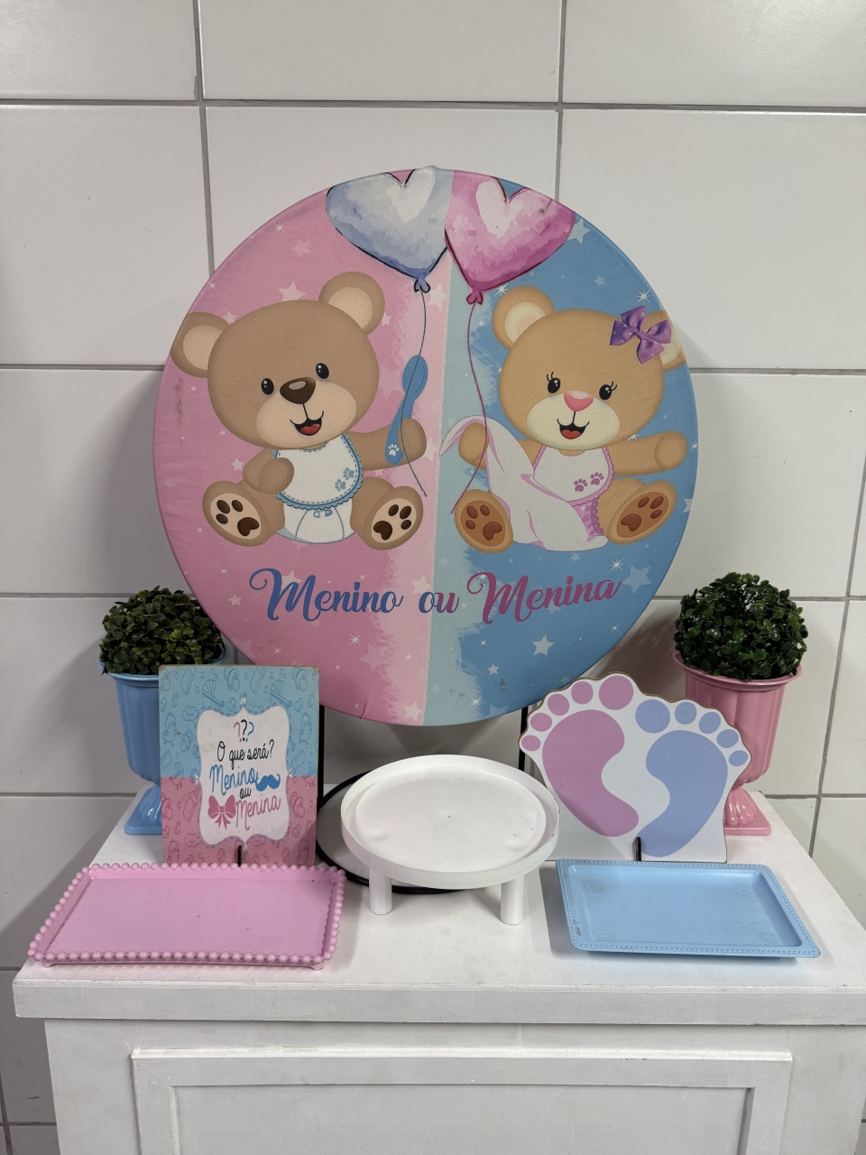 Mini Kit - Revelação 1 - PinkBluedecoracoes