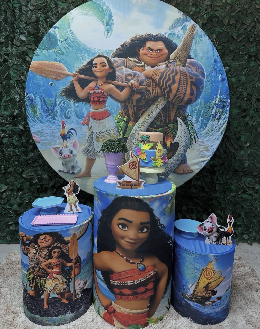 Kit Bronze 2 - Moana - PinkBluedecoracoes