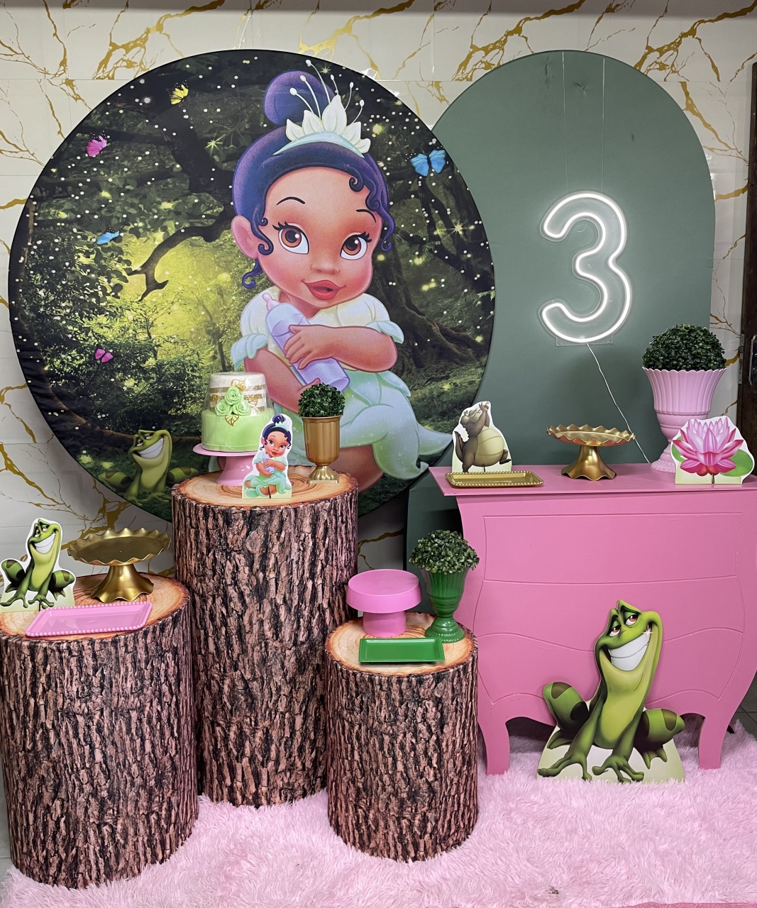 Kit Gold - Tiana Baby - PinkBluedecoracoes