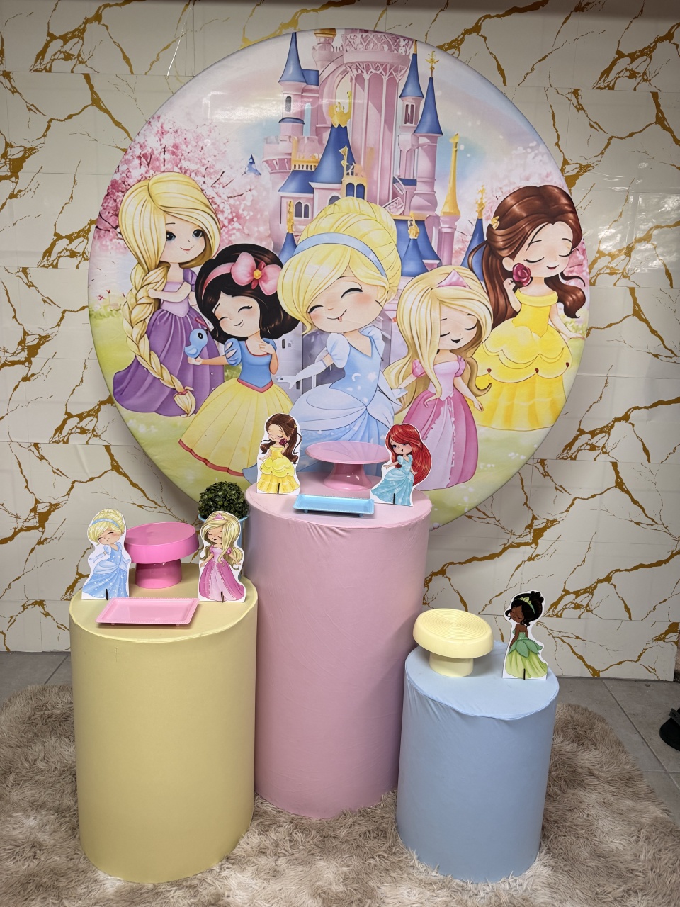 Kit Bronze 1 - Princesas Cute - PinkBluedecoracoes