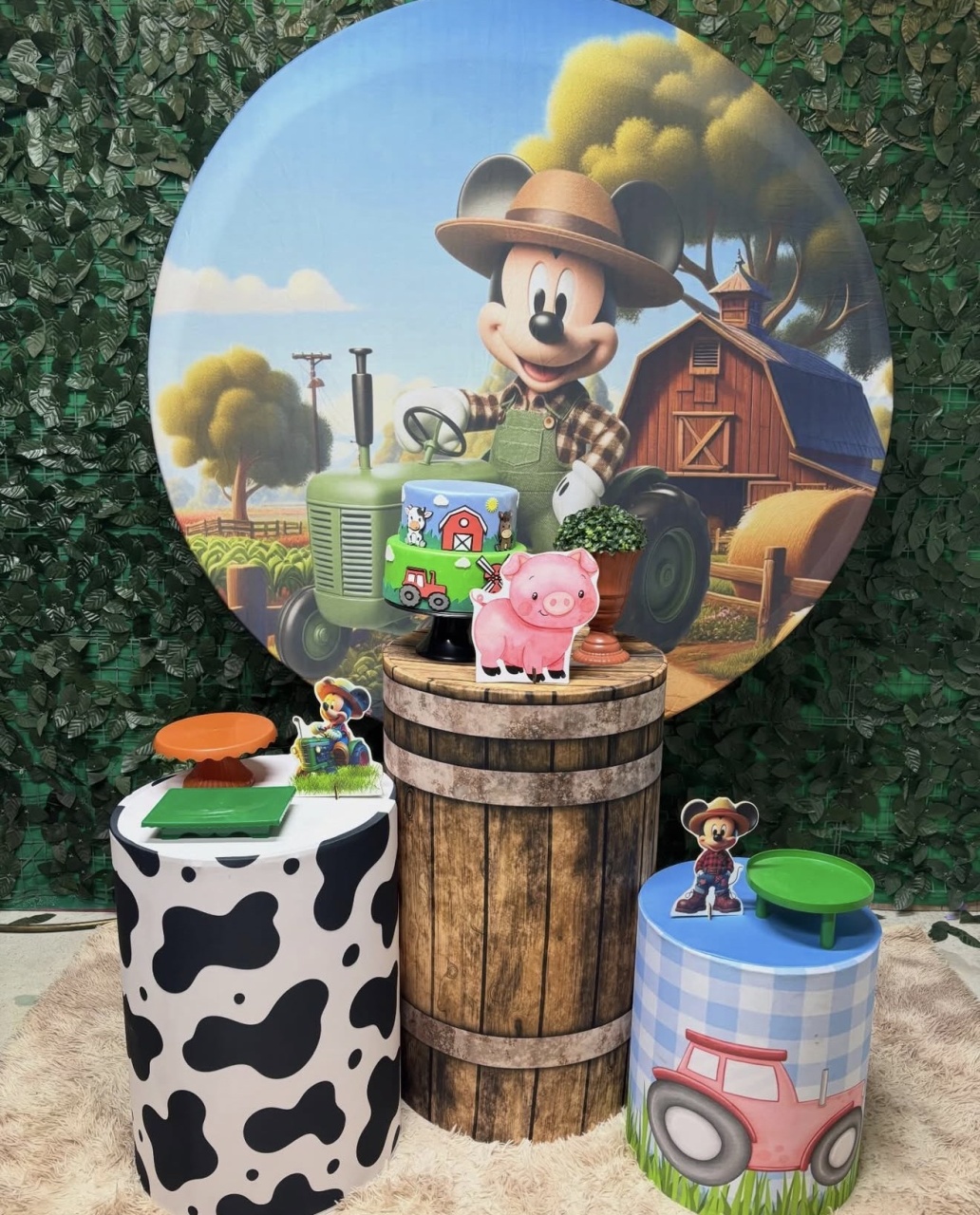 Kit Bronze 2 - Mickey Fazenda - PinkBluedecoracoes