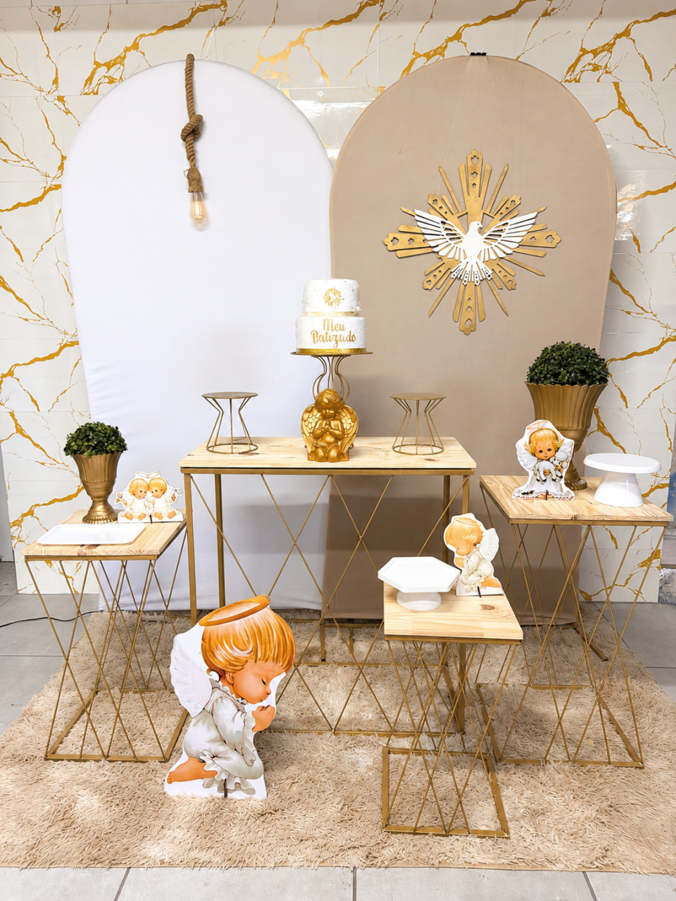 Kit Gold - Batizado 1 - PinkBluedecoracoes