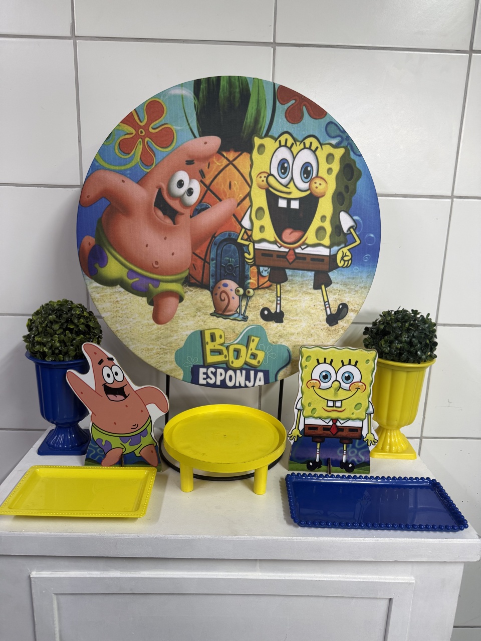 Mini Kit - Bob Esponja - PinkBluedecoracoes