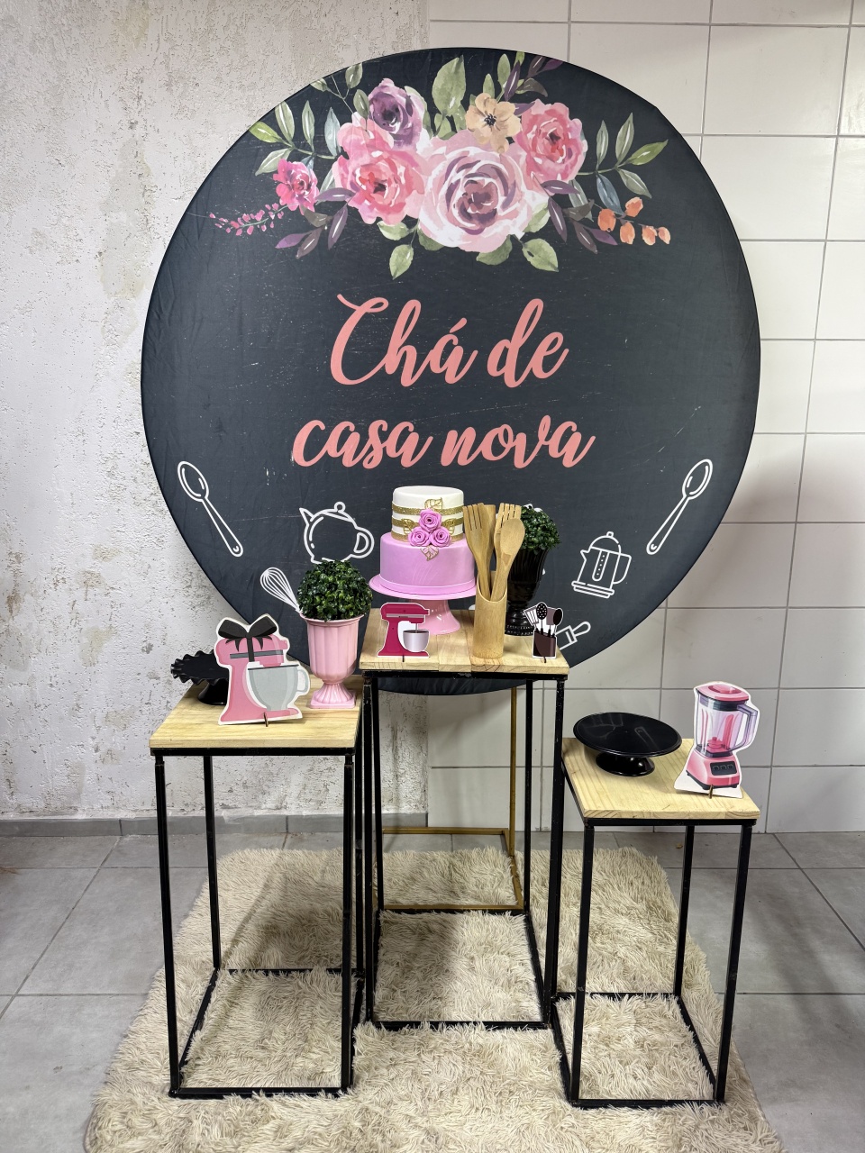 Kit Pink - Chá de Casa Nova Preto - PinkBluedecoracoes