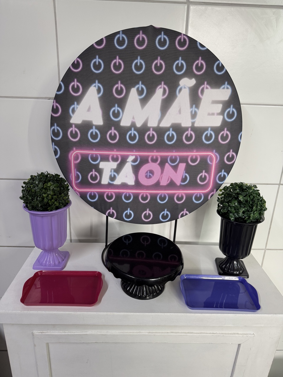 Mini Kit - A Mãe Tá On - PinkBluedecoracoes
