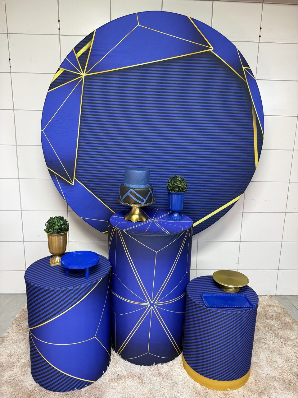 Kit Bronze 2 - Rústico Azul - PinkBluedecoracoes