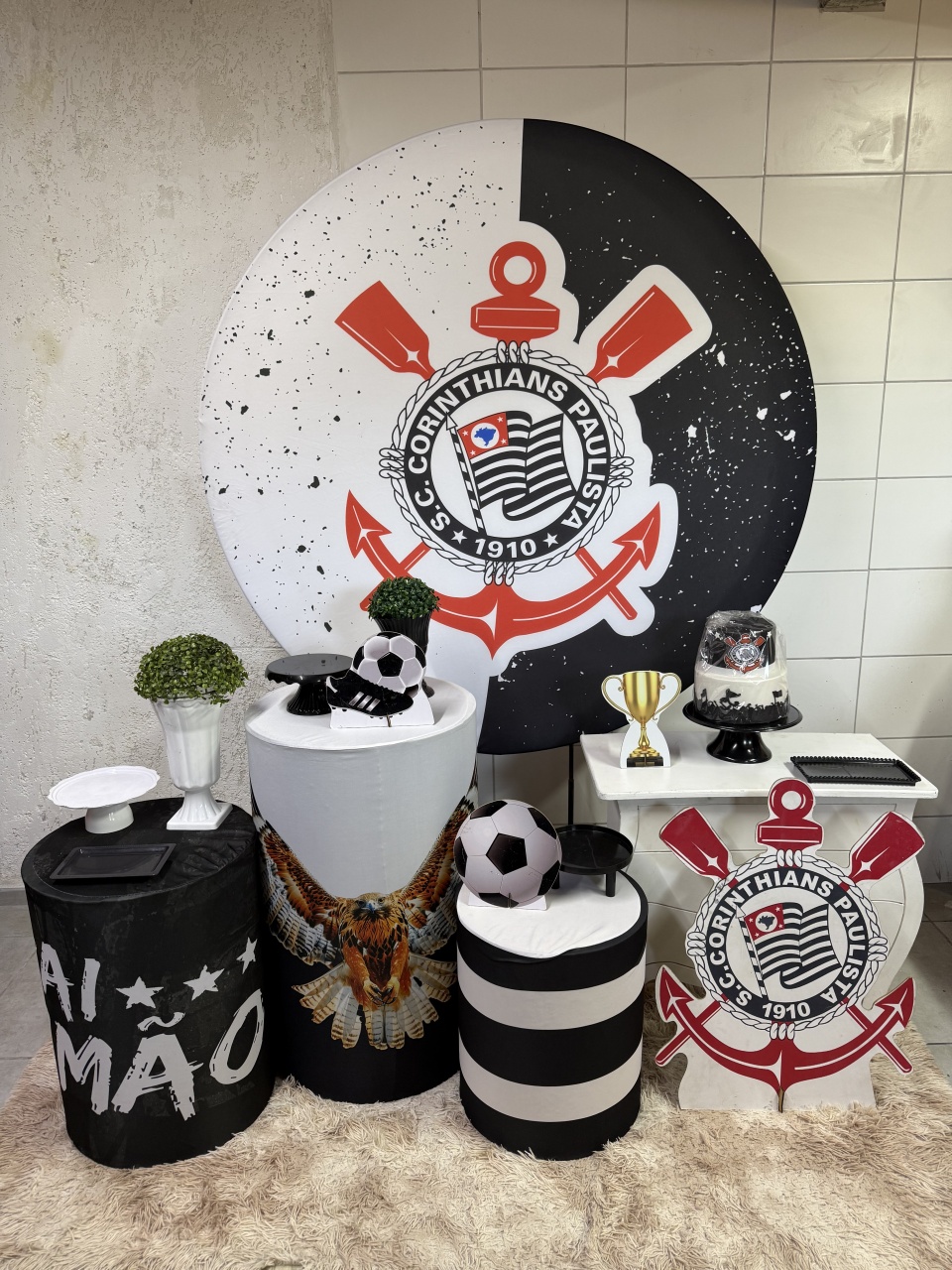 Prata - Corinthians - PinkBluedecoracoes