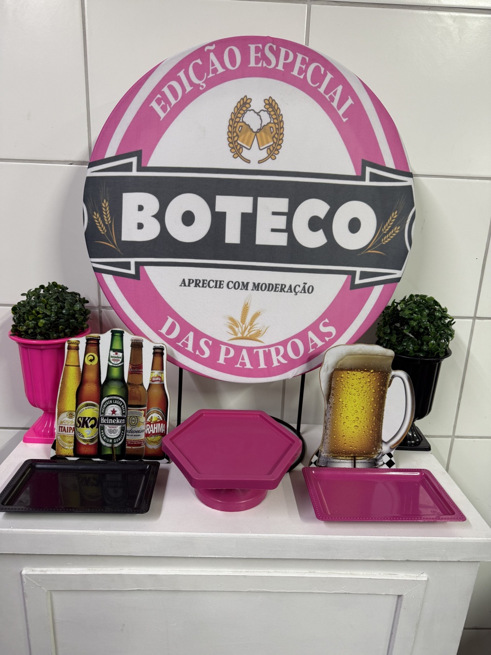 Mini Kit - Boteco Rosa - PinkBluedecoracoes