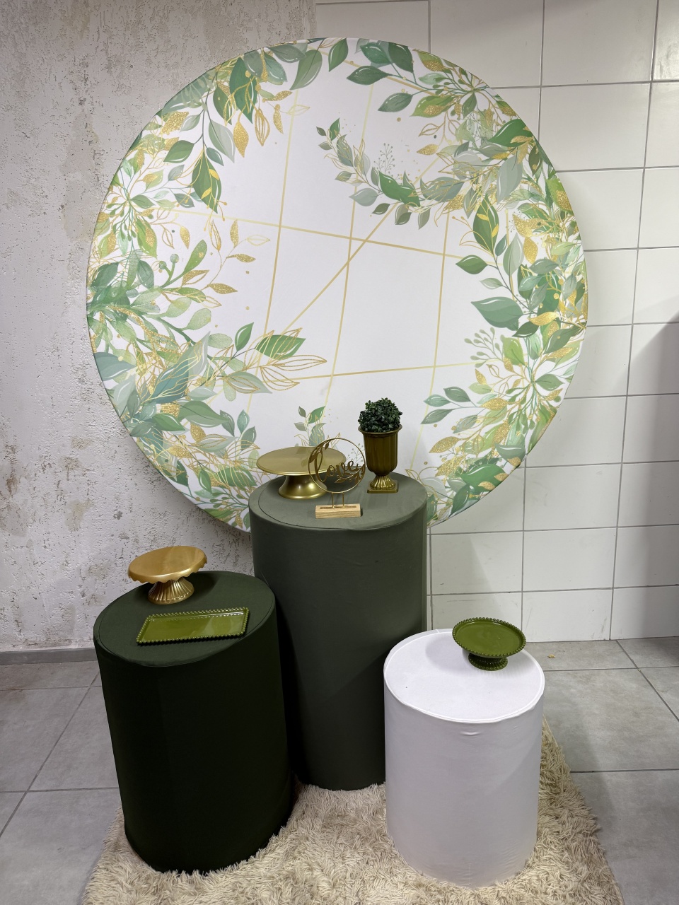 Bronze 1 - Floral Verde - PinkBluedecoracoes