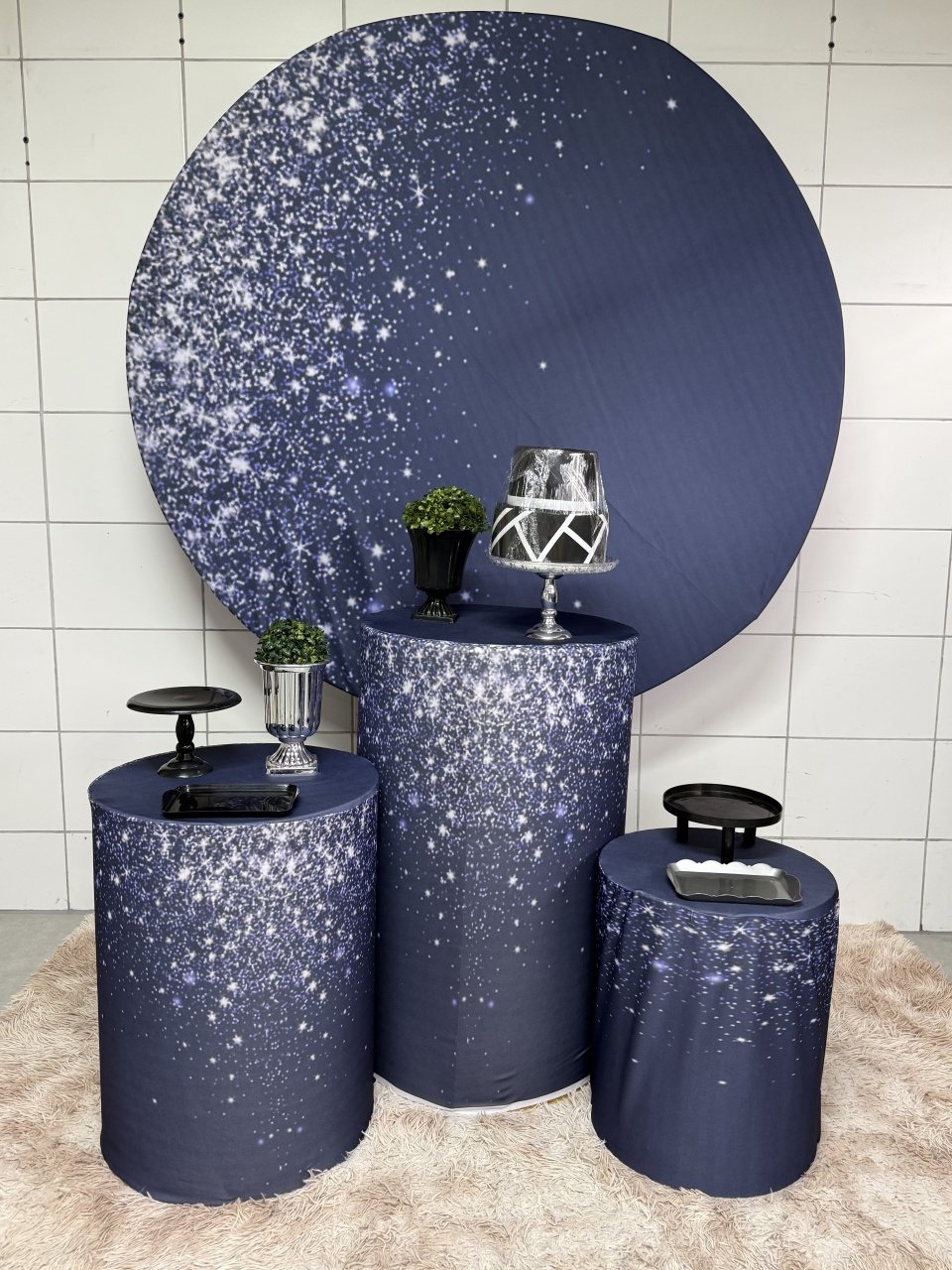 Kit Bronze 2 - Glitter Azul 1 - PinkBluedecoracoes