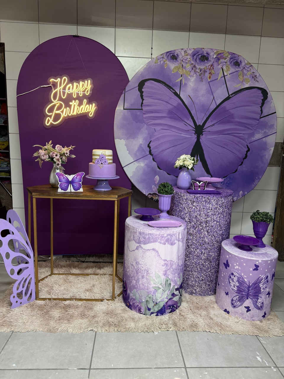 Kit Gold - Borboleta - PinkBluedecoracoes