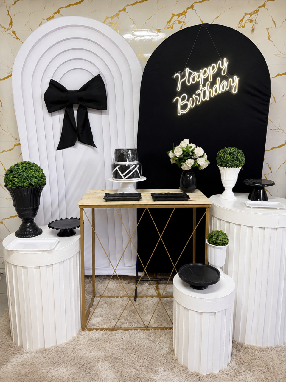 Kit Gold - Laço Preto - PinkBluedecoracoes