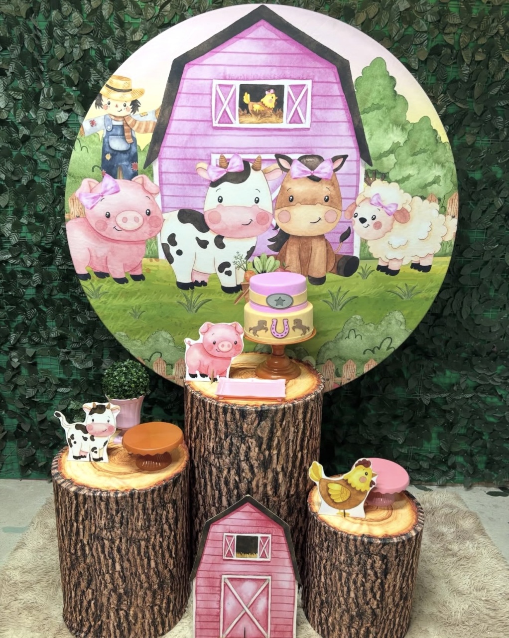 Kit Bronze 2 - Fazendinha Menina 2 - PinkBluedecoracoes