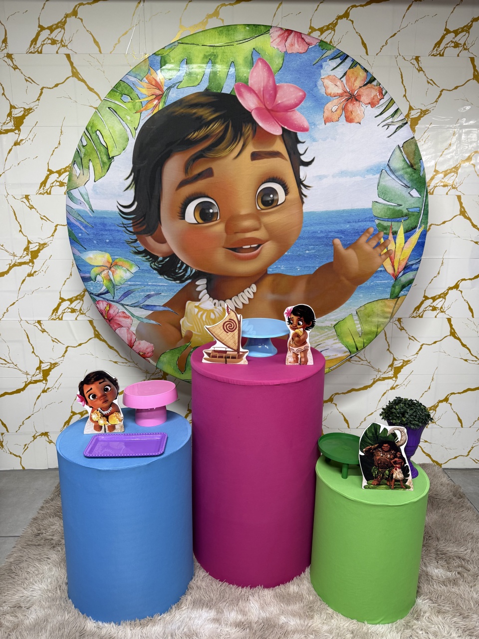 Kit Bronze 1 - Moana Baby - PinkBluedecoracoes