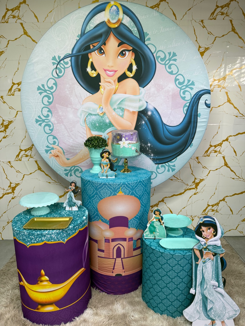 Kit Bronze 2 - Princesa Jasmine - PinkBluedecoracoes