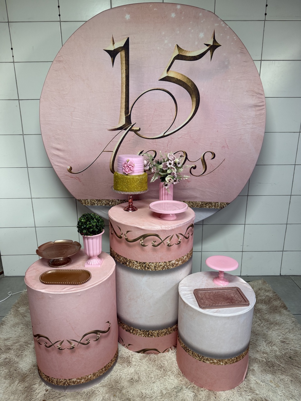 Kit Bronze 2 - 15 Anos Rosa - PinkBluedecoracoes