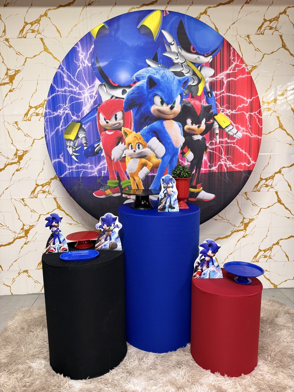 Kit Bronze 1 - Sonic 5 - PinkBluedecoracoes