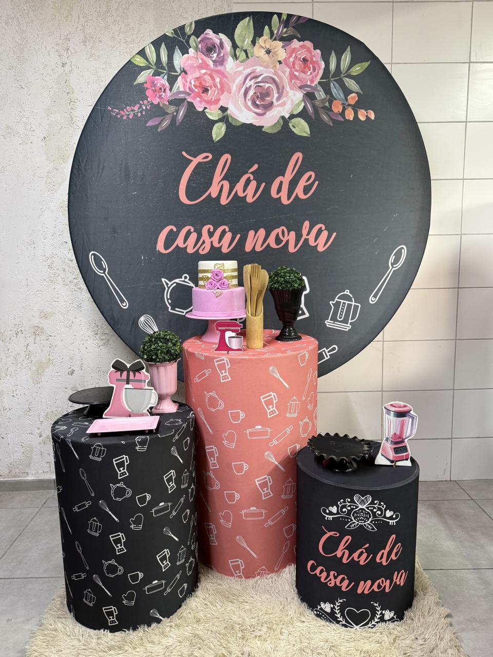 Kit Bronze 2 - Chá de Casa Nova Preto - PinkBluedecoracoes