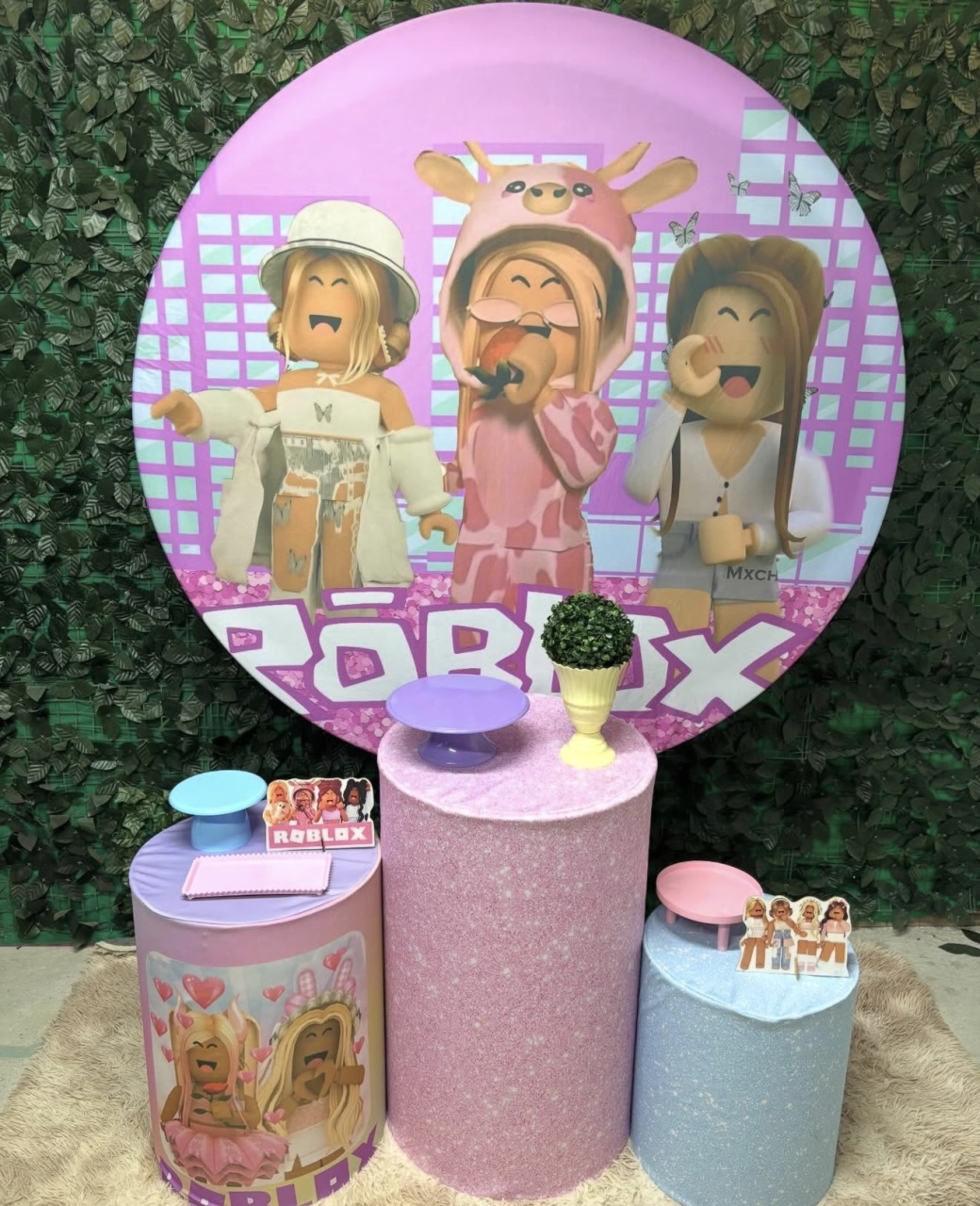 Kit Bronze 2 - Roblox Menina - PinkBluedecoracoes