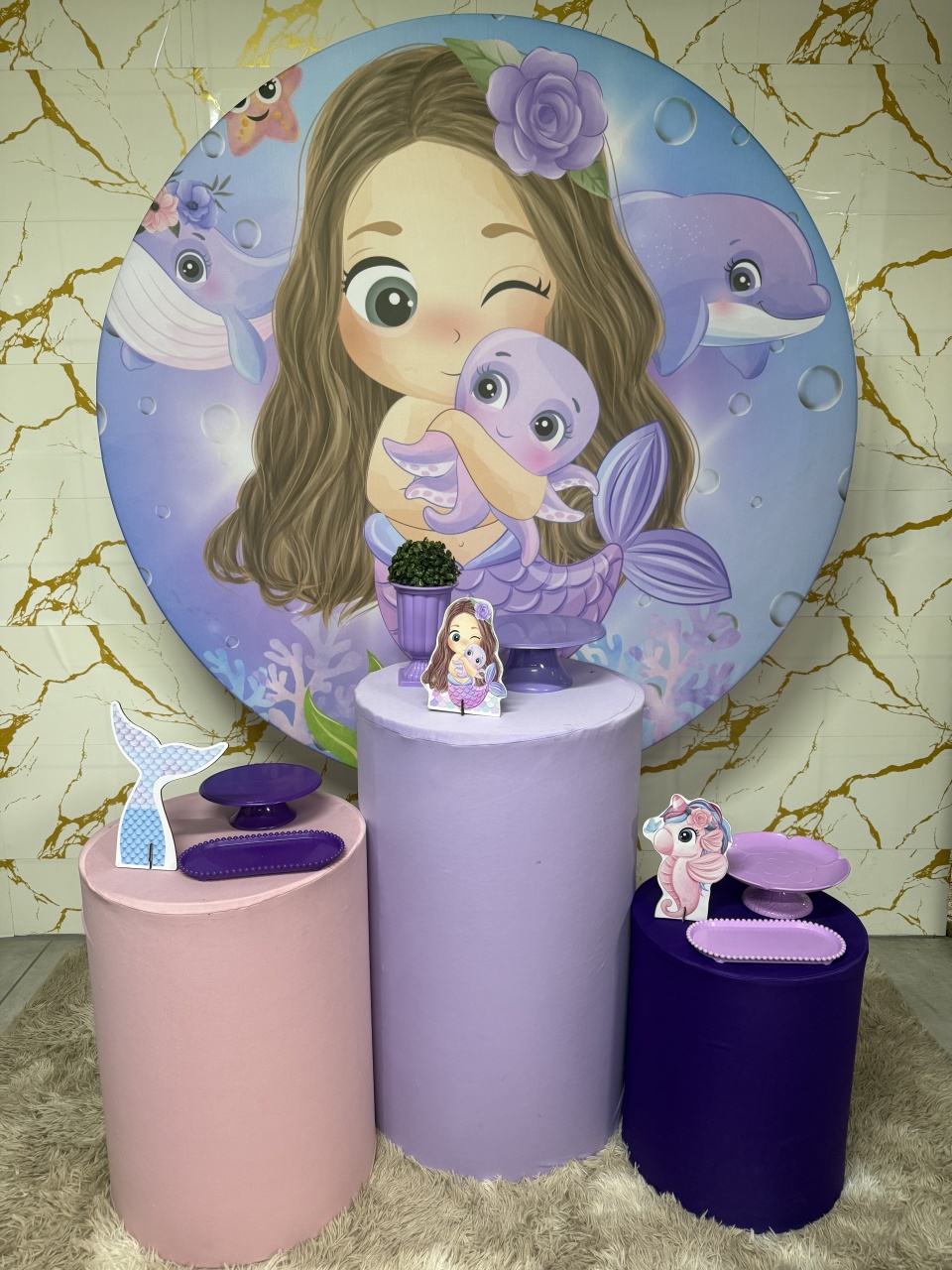 Kit Bronze 1 - Sereia 2 - PinkBluedecoracoes