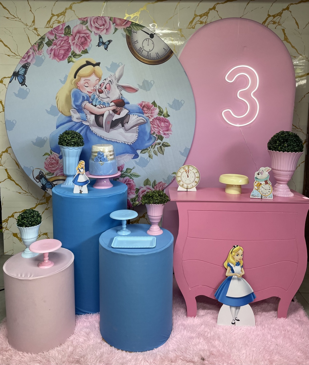 Kit Gold - Alice No Pais das Maravilhas - PinkBluedecoracoes