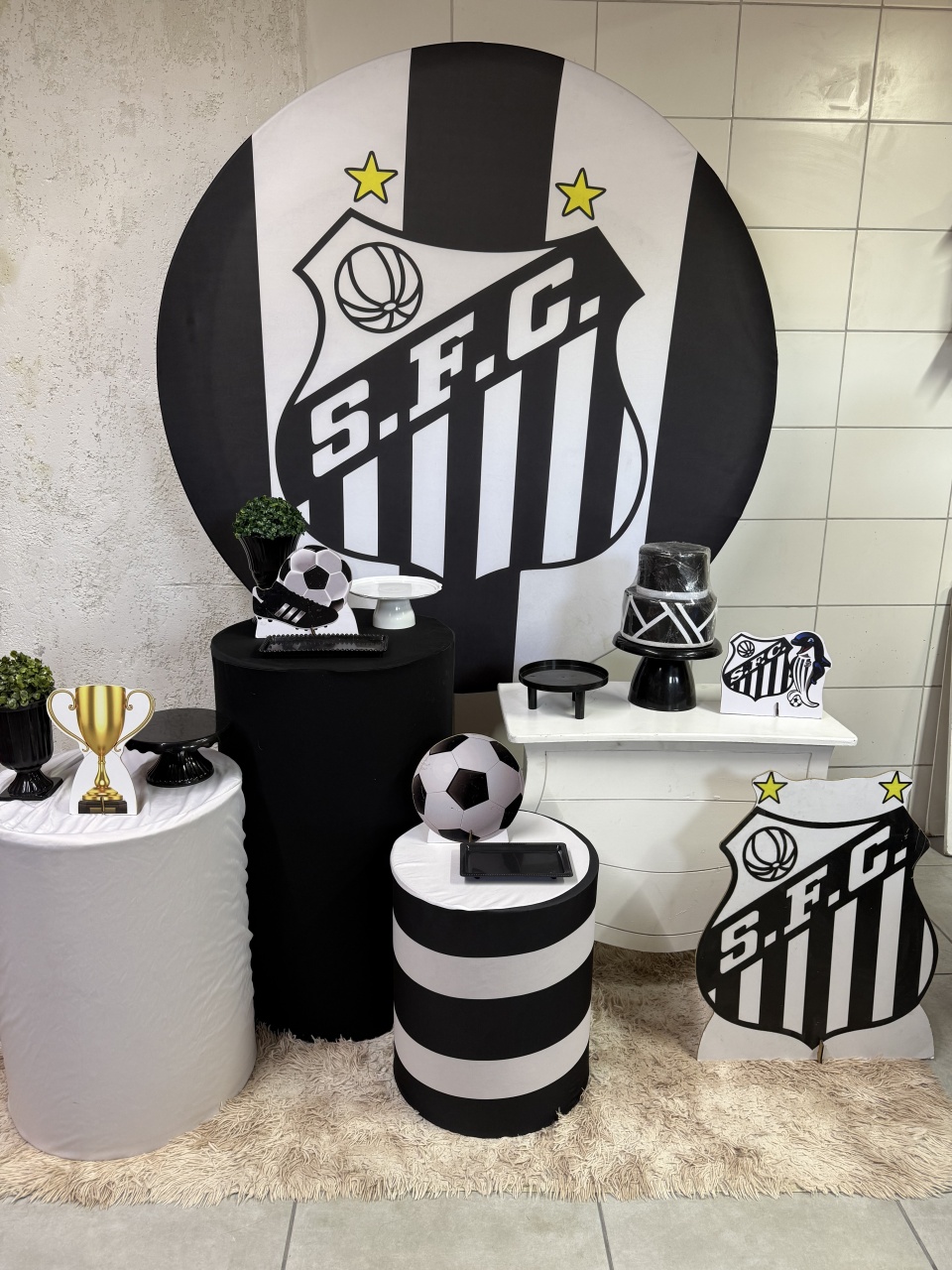 Kit Prata - Santos - PinkBluedecoracoes