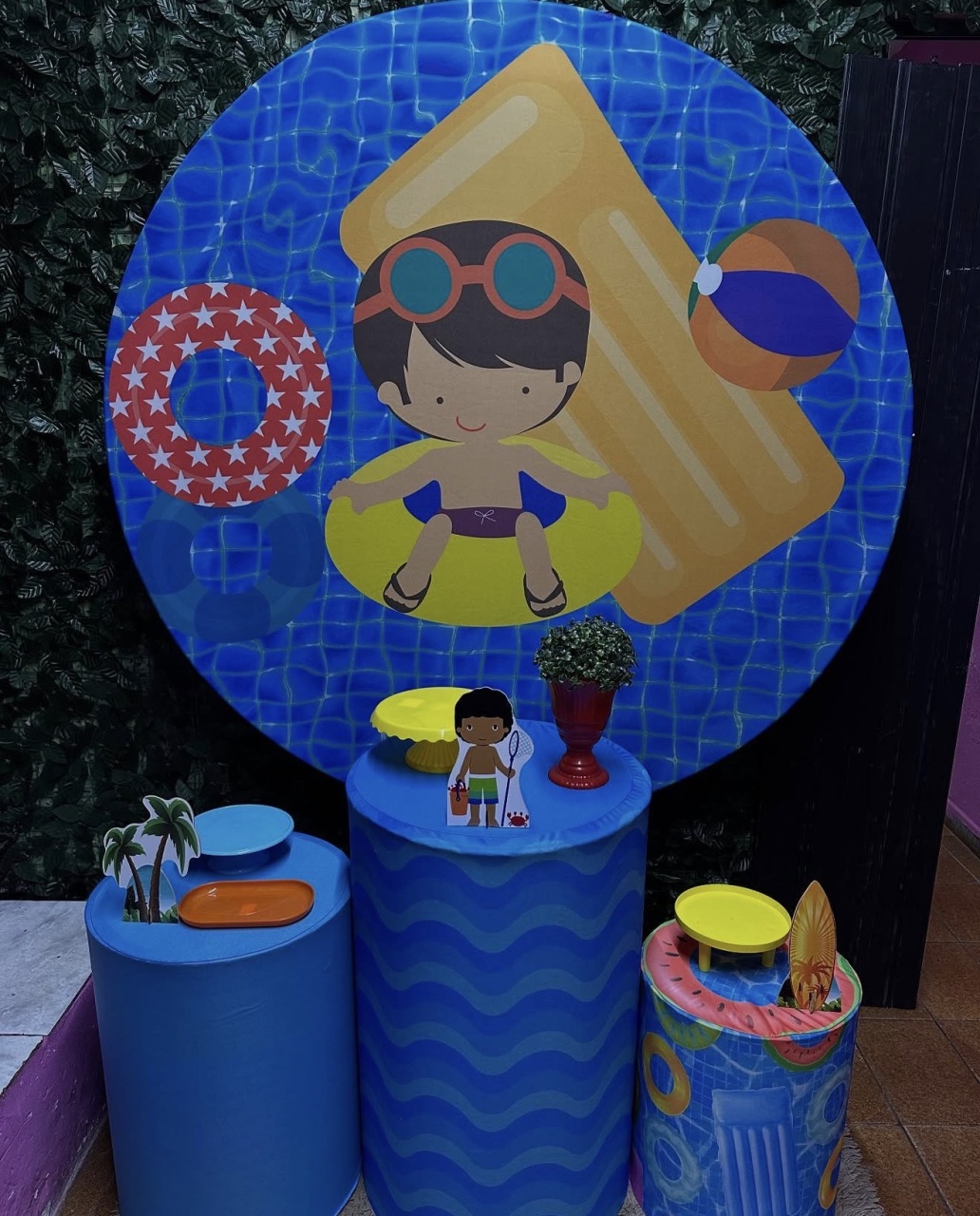 Kit Bronze 2 - Pool Party Menino - PinkBluedecoracoes