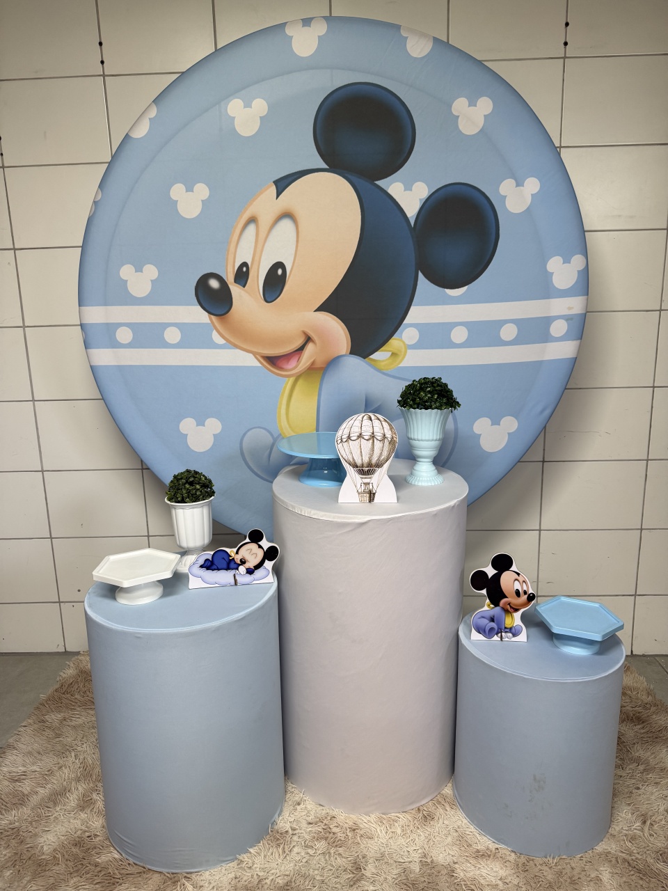 Kit Bronze 1 - Mickey Baby - PinkBluedecoracoes