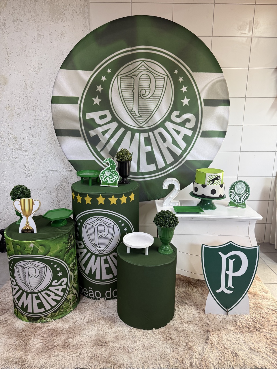 Kit Prata - Palmeiras - PinkBluedecoracoes