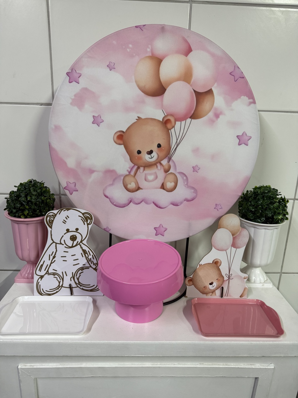 Mini Kit - Ursa Rosa - PinkBluedecoracoes