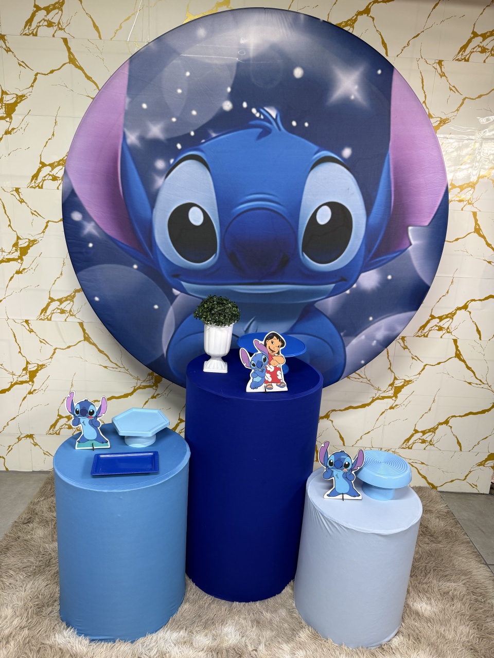 Kit Bronze 1 - Stitch 3 - PinkBluedecoracoes