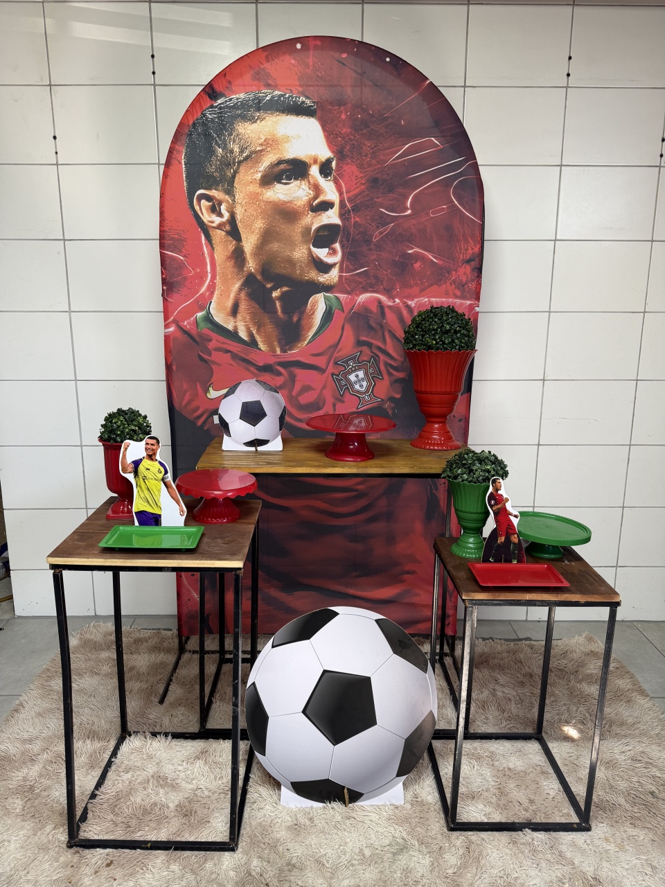 Kit Prata - Cristiano Ronaldo - PinkBluedecoracoes