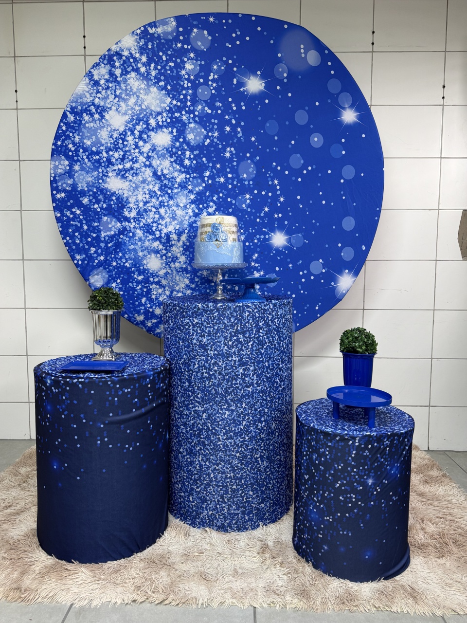 Kit Bronze 2 - Glitter Azul 2 - PinkBluedecoracoes