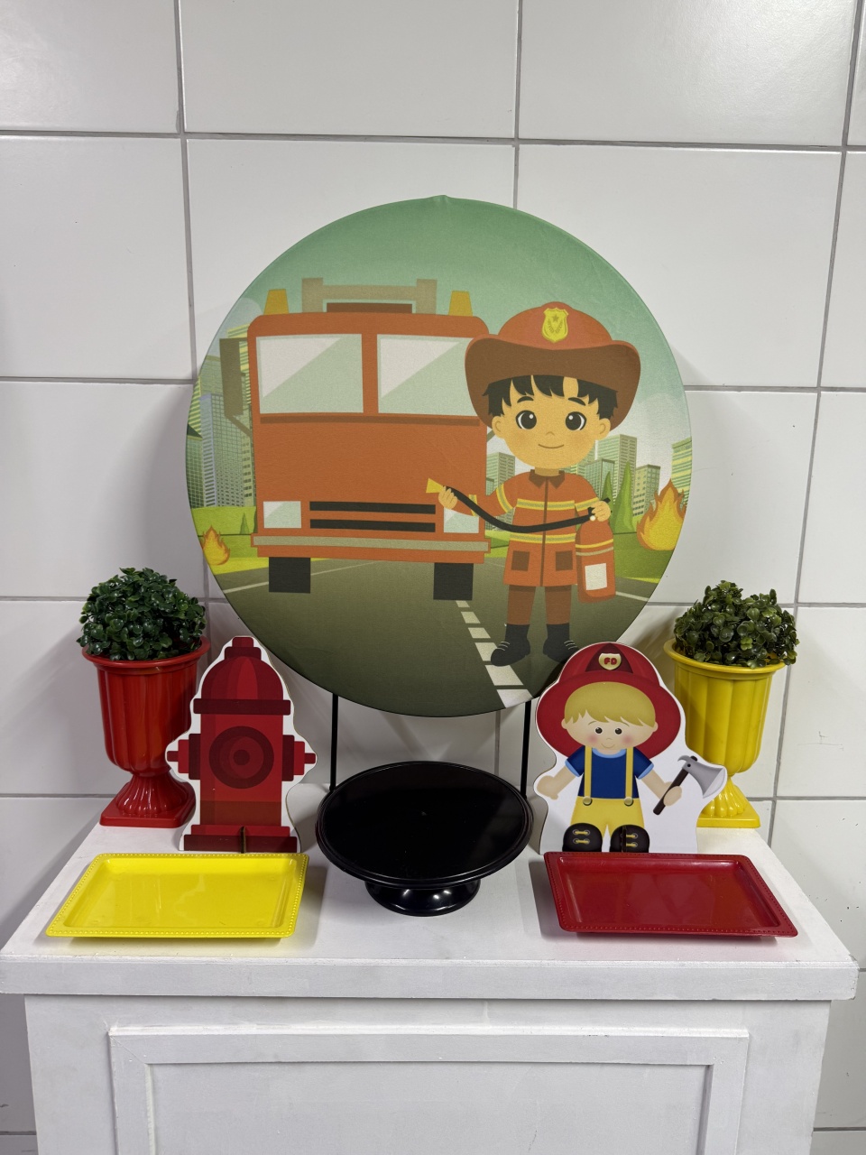 Mini Kit - Bombeiro - PinkBluedecoracoes
